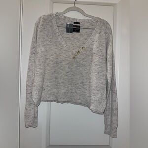 ABERCROMBIE & FITCH Ribbed Henley Top